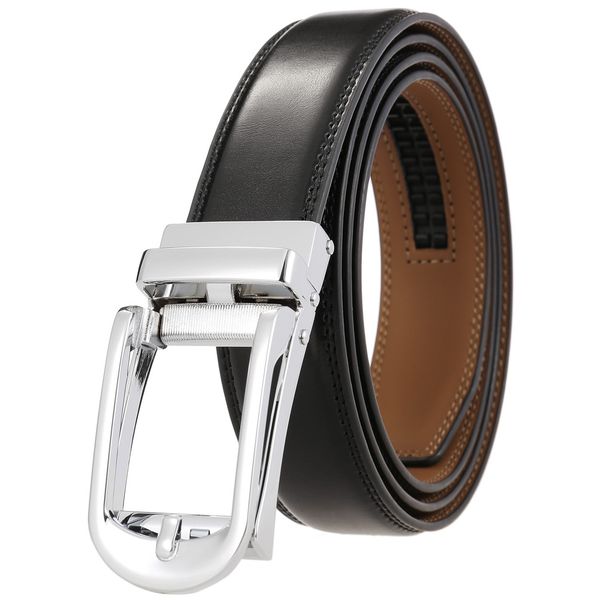 

2022 high luxury designers men's crocodile automatic buckle black belt designer belts of men jeans belt, Black;brown