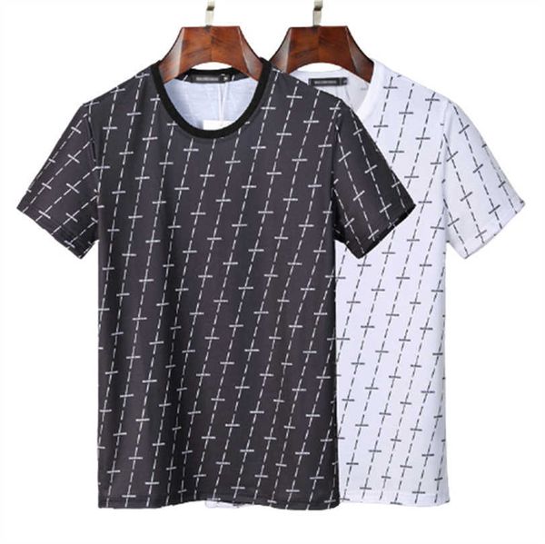 

luxury t-shirt summer men women short sleeves fashion tee cotton t-shirts leisure classic pattern m-xxxl, White;black