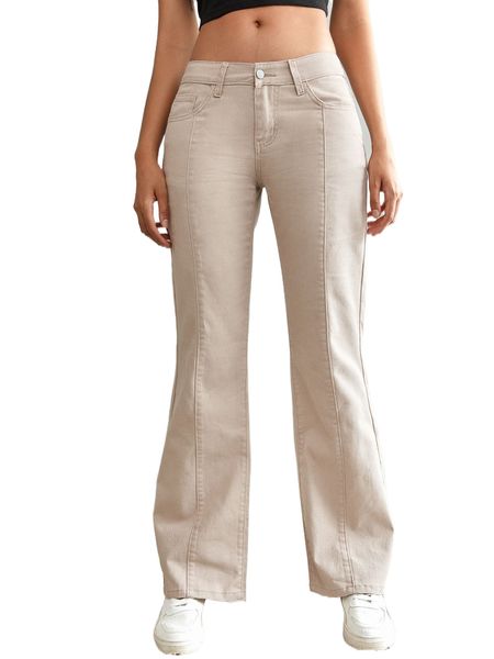 

tall zip fly flare leg jeans k5sk#, Blue