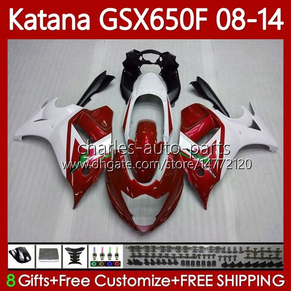 Carroçaria para Suzuki Katana GSXF 650 GSX-650F GSX650F GSXF650 2009 2010 2011 12 13 14 120NO.104 GSX 650F Dark Red GSXF-650 08 09 10 11 2012 2014 Fairings OEM