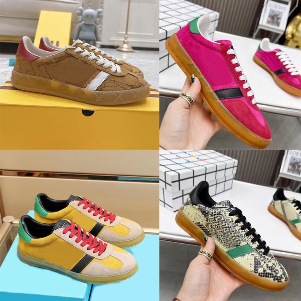 

designer casual shoes gazelle sneakers men women canvas shoess black red patchwork collaboration shoe suede leather vintage sneakers