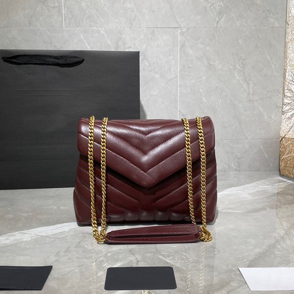 

loulou small chain shoulder bag crossbody designer bag cross body luxuries designers women bags fashion woman luxury leather luxurious frenc, Black;red