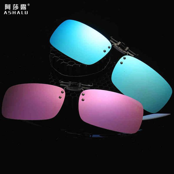 

sunglasses sunglasses clip men's and women's polarized driving driver's night vision mirror square colorful jqz5, White;black