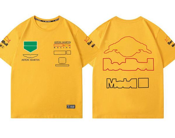 

summer thin 2022 new f1 racing round neck short sleeve same style customization