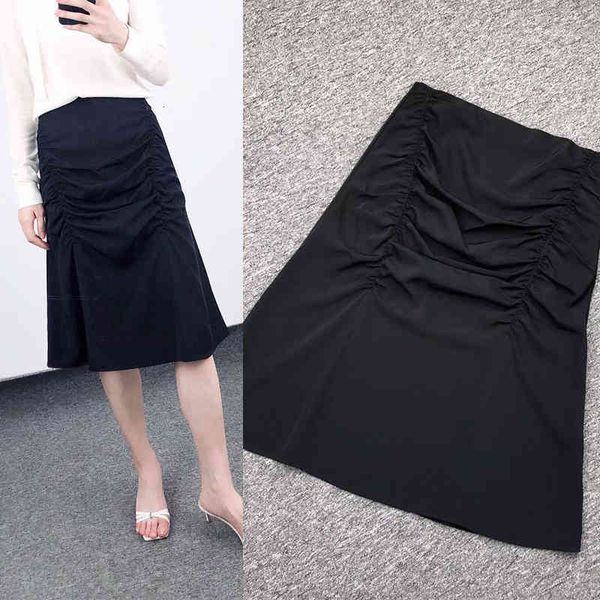 

skirts p145365csl family b pleated skirt women's pure original, Black