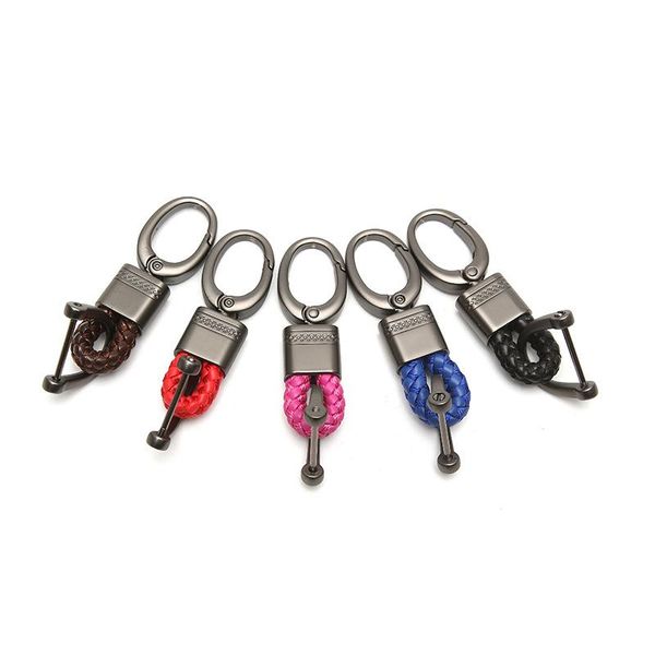 Keychains trançada corda de chaves de metal acessórios de metal de alta qualidade de estilo elegante de estilo elegante carros de anel de anel de anel pendente de gente de presente para gift