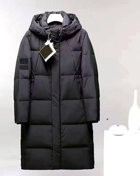 

men's down jacket designer coat puffer jackets coats parkas fashion windbreaker warm coats mens embroidery hooded thickened leisure par, Black