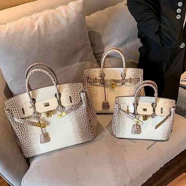 

designer herme bags birkins platinum bag premium casual handbag buckle leather bag large capacity womens bag have logo