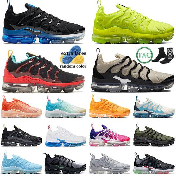 

5a-high 2022 quality tn plus running shoes runner mens womens triple white all black tennis ball university blue since 1972 atlanta trainers