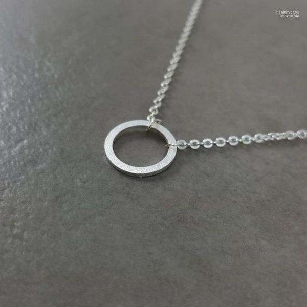 Collane con ciondolo Fortuna Charm Karma Vita rotonda per le donne Gioielli fortunati Femme Catena in acciaio inossidabile Collana amicizia Collare BFF Mujer Heal2