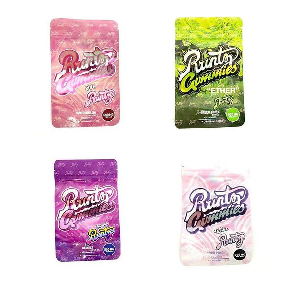 

runtz mylar bag 500mg childproof edibles zipper packaging pouch retail storage package chuckles dank gummies