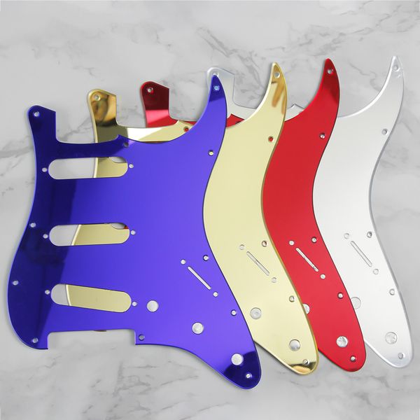 1ply espelho sss guitarra de pickguard de placa de arranhão com parafusos de montagem para peças de guitarra elétrica