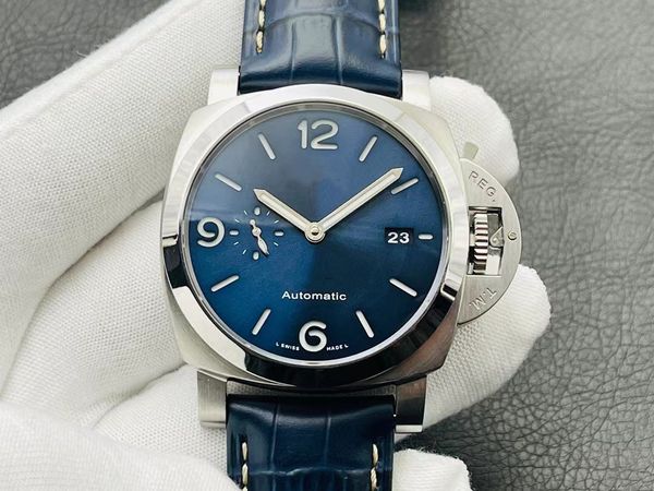 

vs pam438-pam1039-pam692-pam1056 with a carbon fiber case classic legendary night light sapphire crystal glass mirror waterproof, Slivery;golden