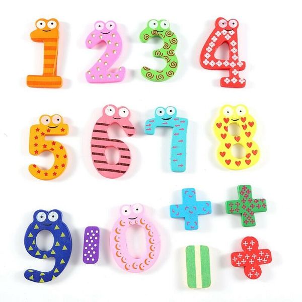 Numeri Bastone da Frigo Matematica 15 Pz/set Bastone da Frigo Magnete per Bambini Giocattolo Educativo Decorazioni per la Casa