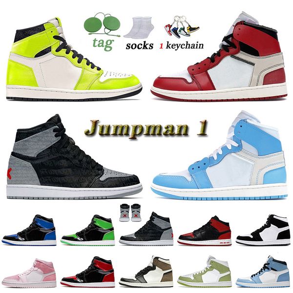 

jumpman 1 trainers women mens basketball shoes 1s visionaire rebellionaire banned university blue white chicago fragment cactus jack twist b