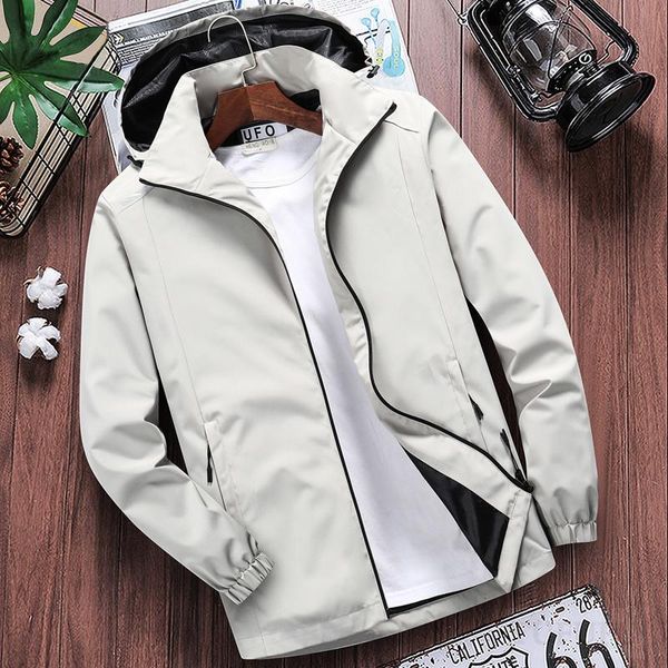 Herrenjacken Herren Casual Kapuzen-Bomberjacke Frühling Sommer Hip Hop Windjacke Wasserdichte Sportbekleidung und Mäntel Herrenbekleidung 7XL 8XLMe