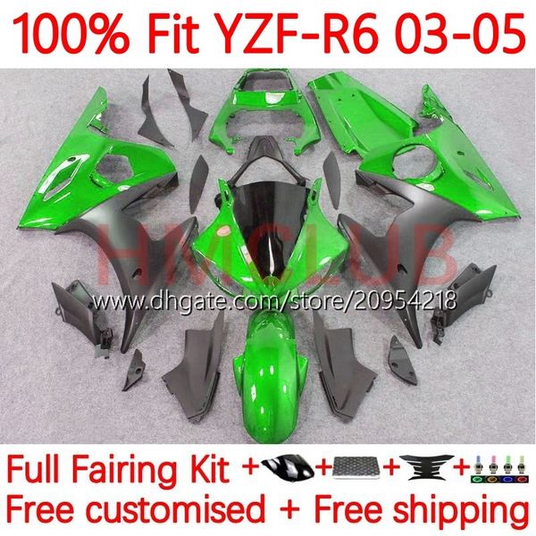 100% Fit OEM Corpo para Yamaha YZF-R6 YZF600 YZF R 6 600 CC 03-05 Bodywork 9No.40 YZF R6 600cc YZFR6 03 04 05 Cowling YZF-600 2003 2004 2005 Injecção Kit Grey Grey