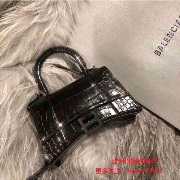 

designer balenciga handbag pingping direct mail order family explosion hourglass crocodile pattern women's bag single shoulder crossbod