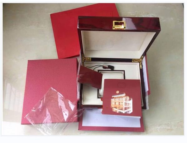 

factory supplier quality elling red nautilus watch original box papers card wood boxes handbag for aquanaut 5711 5712 5990 598252c, Black;blue