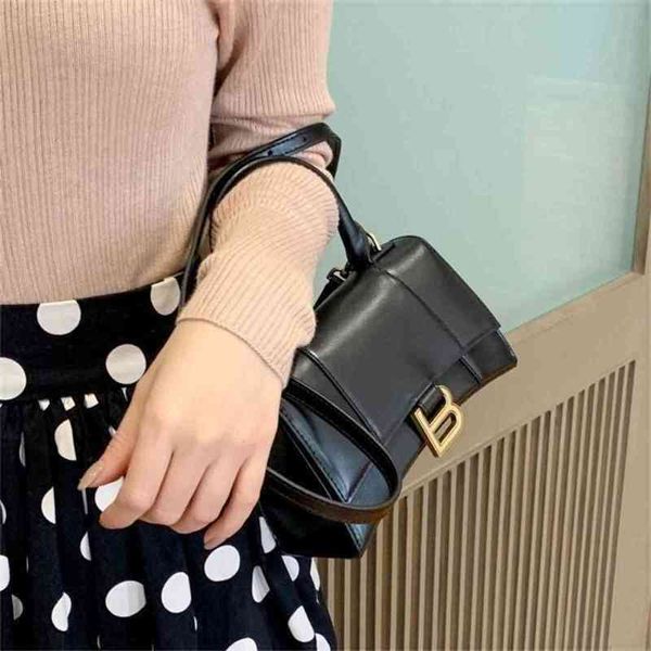 

handbags designer balencaigass b paris 2022 women's bags hourglass wallet crocodile pattern leather one shoulder messenger d54x