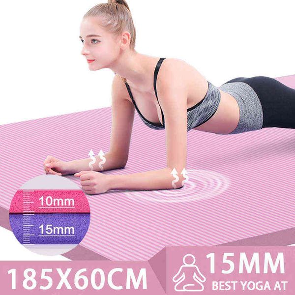 

tikar kebugaran tebal tikar yoga antilicin tikar latihan untuk rumah olahraga gym anti-selip menebal non-slip peralatan profesional t220802