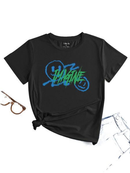 

letter & expression print tee c7pz#, White