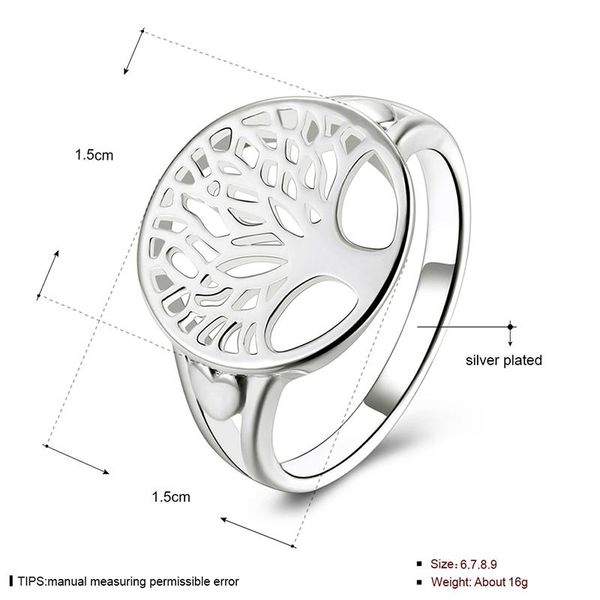 

30pcs/lot wedding rings hollow personality wishing engagement women of life 925 sterling silver carved jewelery bands finger rings, Slivery;golden