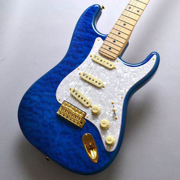 

fsr traditional ii 50s st mn cbl(carribian blue trans) electric guitar