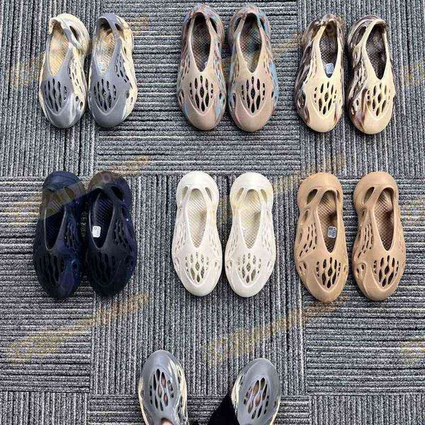

with box designer foam runner slippers slide woman women men for slider sliede sliders slipper sandal sandales sandel sandals pure onyx, Black
