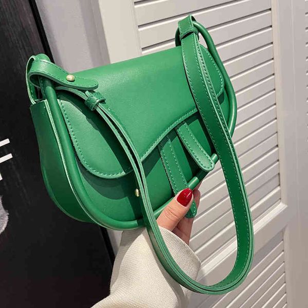 

2022 factory wholesale new saddle style small shoulder bag