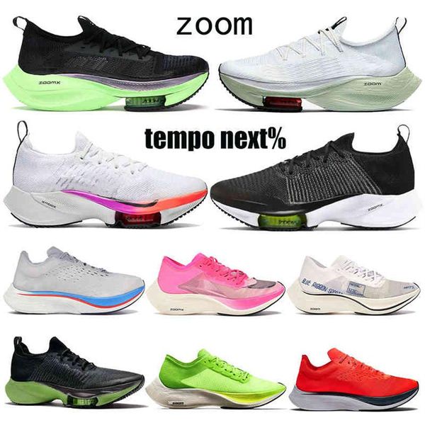 

zoom alpha new fly tempo trainer next% black electric green running shoes mens womens knit mesh watermelon 4% bright crimson sport211i