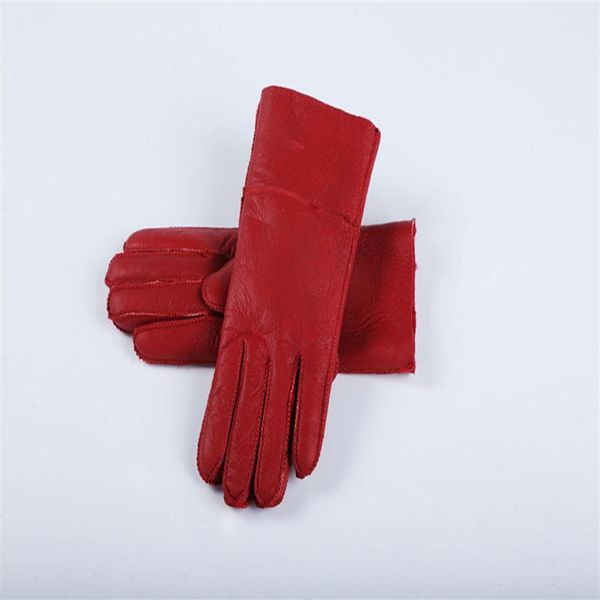 

classic quality bright leather ladies leather gloves women' wool gloves 100% guaranteed quality 333n, Blue;gray