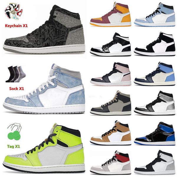 

original mens basketball shoes 1 1s jumpman rebellionaire patent green black taxi georgetown bordeaux university blue sports trainers sneake