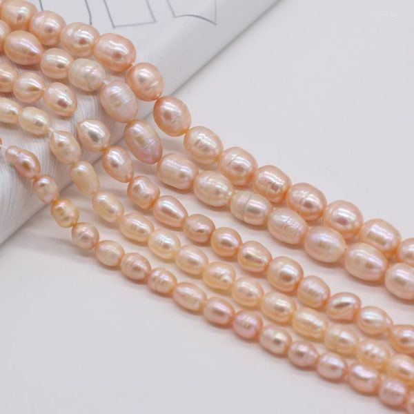 Outros arroz de pérolas de água doce natural formam rosa de miçangas soltas para jóias fazendo miçangas de bracelete de brilho diy acessórios de pulseira rita22