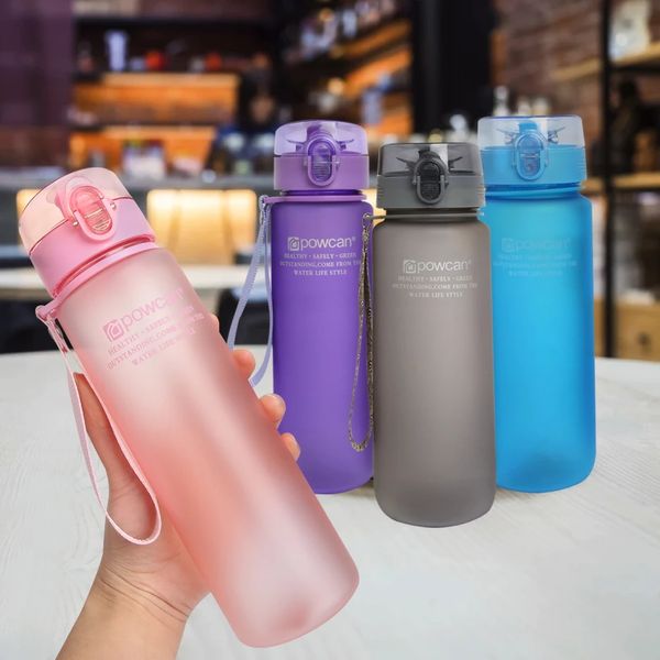 Süblimasyon içkisi 400/560ml su şişesi plastik taşınabilir öğrenci kupası kadın açık hava spor çocukları kullanışlı yeni yaratıcı fincan 2022
