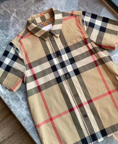 

2022 fashion short sleeve childrens polo boy girl polos shirts for kid children summer classic cotton stripe clothing tees & size 100-160 b, Blue