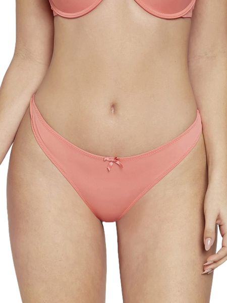 

solid bow decor thong c48l#, Black;red