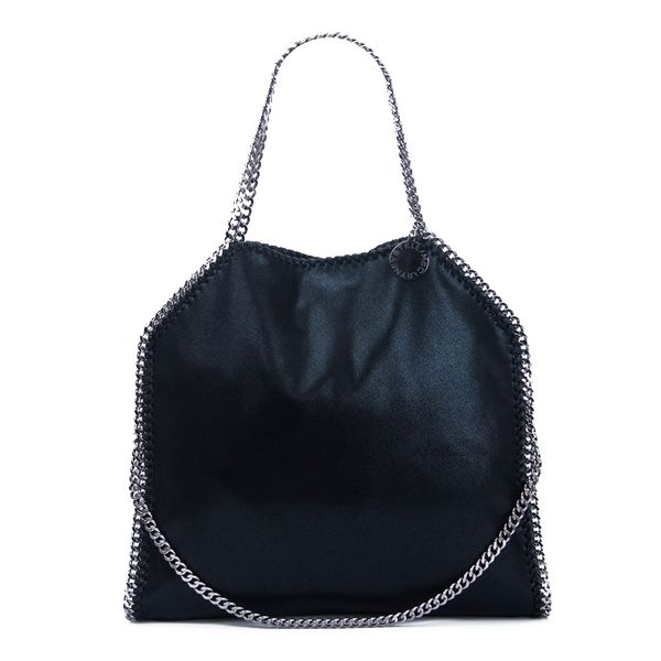 

women fashion shopping bag big size 37cm stella mccartney soft pvc leather lady handbag with purse
