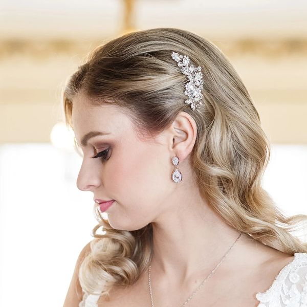 

crystals bridal comb headpieces gold/silver/rose gold rhinestones headdress hair pin for women wedding hair accessories haur combs headwear