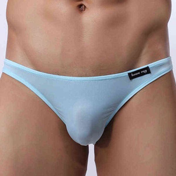 Slip sexy da uomo Tinta unita Morbida vita bassa Pantaloncini inferiori Pantaloncini a vita bassa Y-Front Under Pants Underwear G220419