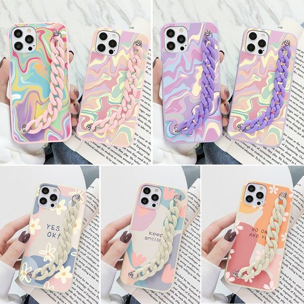 Casos de cores de gradiente para xiaomi poco x3 f3 m3 11t mi 10t Redmi Note 11s 10 9 9s 8 8t 7 9t 5 Pro Max 11 Lite 9C NFC Bracelet Coque Coque Coque