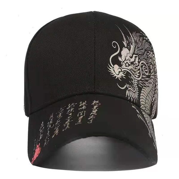 

spring summer chinese style dragon design pattern baseball cap cotton outdoor caps gorras para hombre mens trucker, Blue;gray