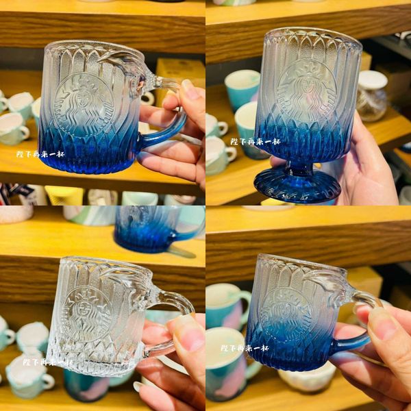 

starbucks cup 2021 ocean transparent goddess fishtail glass dessert cup 400ml