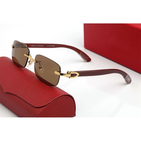 

sun glass eyewear metal vintage sunglasses rimless square big sunglasses luxury mens sunglass popular sun glasses desinger shade with cases, Silver