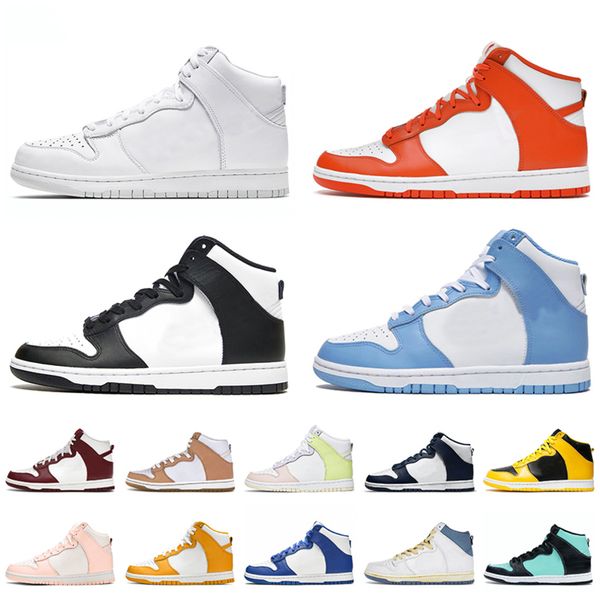 

sb dunky high womens mens outdoor designer skateboard casual shoes pure platinum syracuse black white unc midnight navy kentucky platform tr