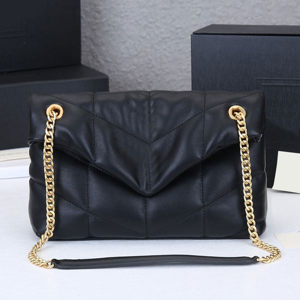 

sheepskin handbag tote bag shoulder cross body bags classic letter metal hardware chain buttonhole soft leather flap purse interior zipper 0