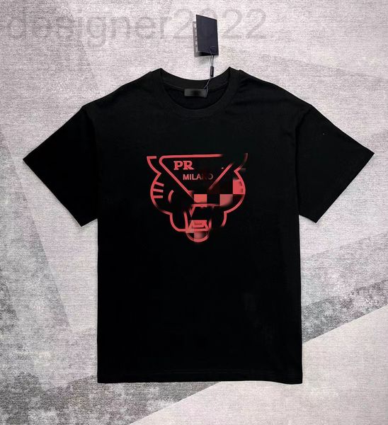 

men's t-shirts designer large t-shirt pr home high edition letter printing tiger head loose round neck pullover short sleeve men's, White;black
