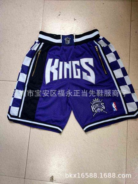 

kings just don co branded shorts justin pocket swlsh shorts, White;black