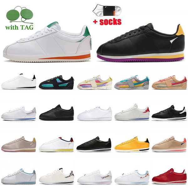 

fashion designer platform cortez running shoes for women mens purple yellow classic leather black white premium union la x cortez smoke grey