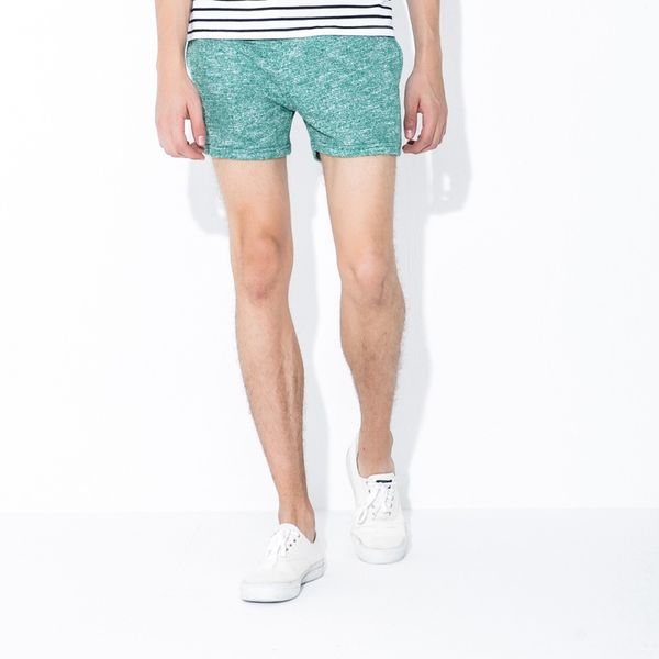 

men knitted shorts male casual skinny sports beach short pants, White;black